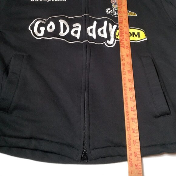 NASCAR Chase Authentics Go Daddy Danica Patrick Hooded Sweatshirt Small Zip Up - Picture 11 of 16